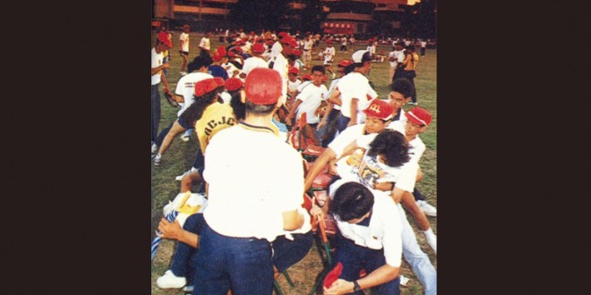 Largest game of musical chairs.