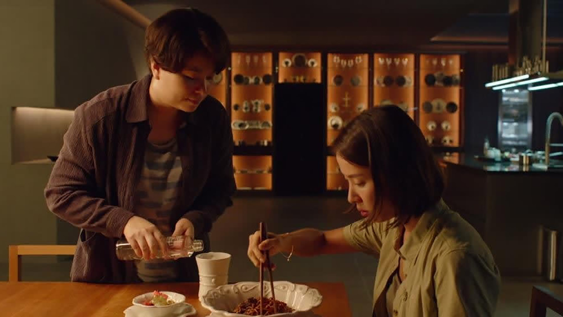 Korean noodle dish in Bong Joon-ho's Oscar-winning movie, Parasite.