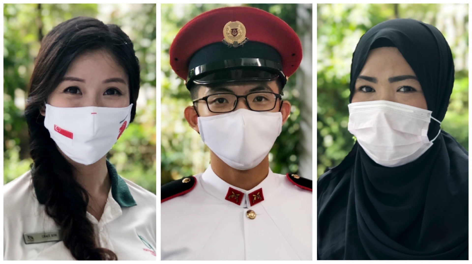 Frontliners Grace Koh & Maslindah Fadzilah, and 3SG Lim Yu Jie will be part of a special Anthem Moment taking place in 8 locations across Singapore concurrently.