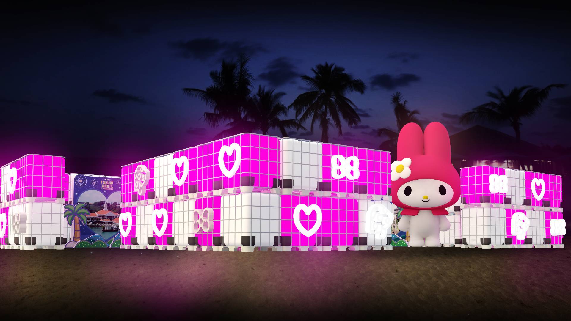 Island Lights with Sanrio characters