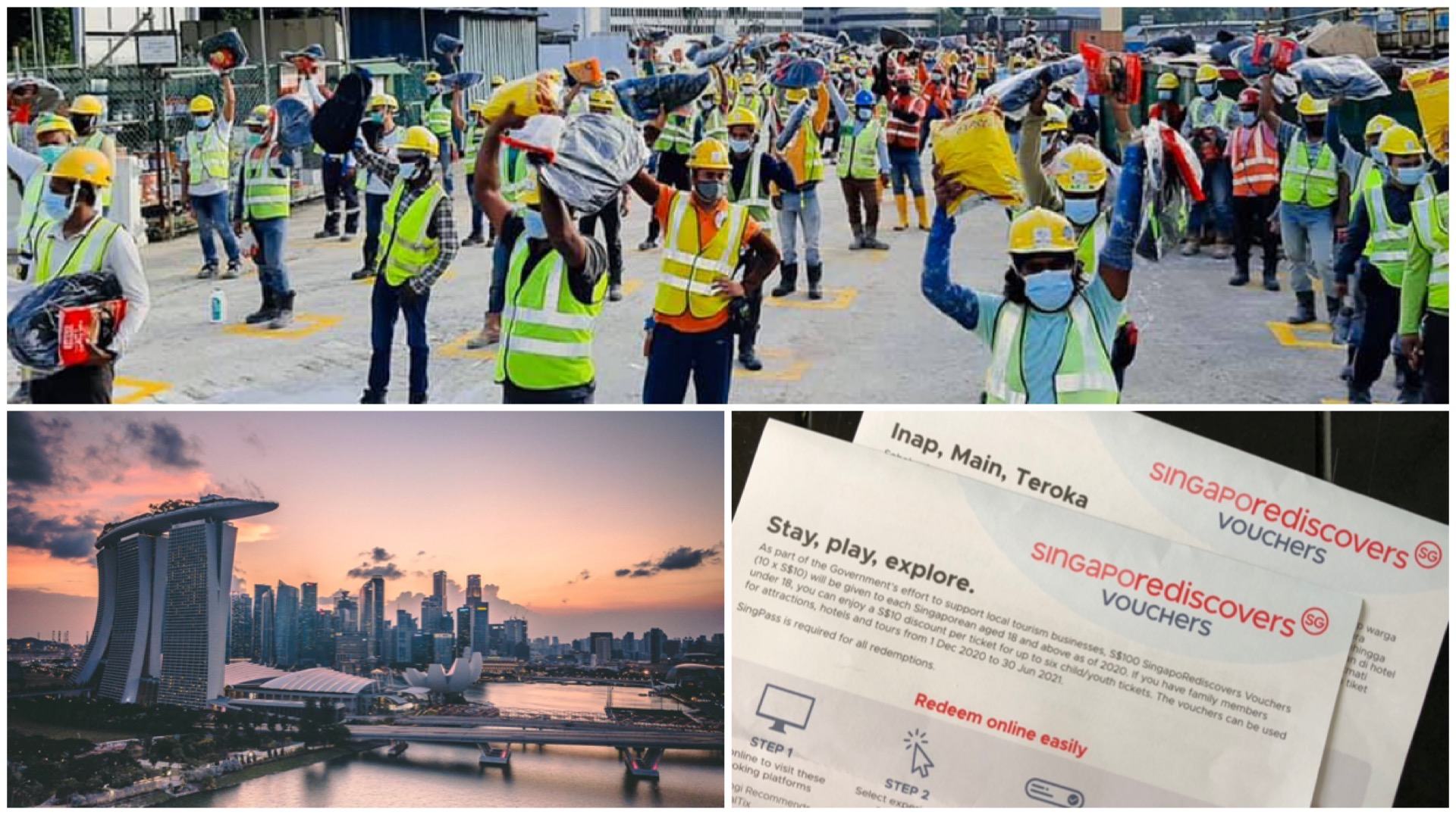 Use Your SingapoRediscovers Vouchers To Help Migrant Workers Discover Singapore.