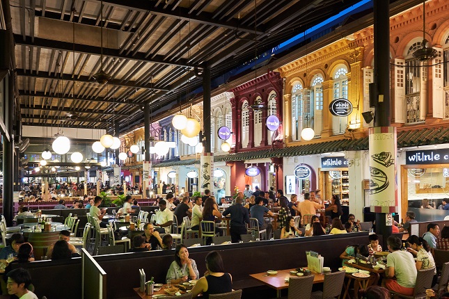 What to do at Orchard Road: Wine and dine at Cuppage Terrace.