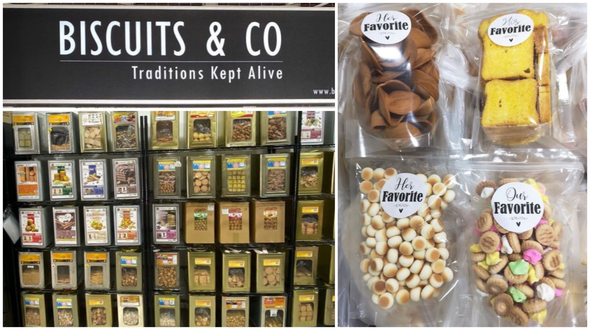 Continue getting a taste of your childhood at Biscuits & Co. shop located at Blk 510, Bedok North St 3, #01-57.