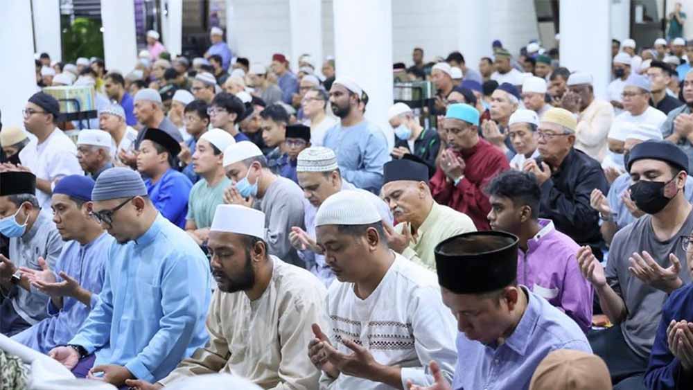 Terawih prayers, a special voluntary prayer only offered during the month of Ramadan.