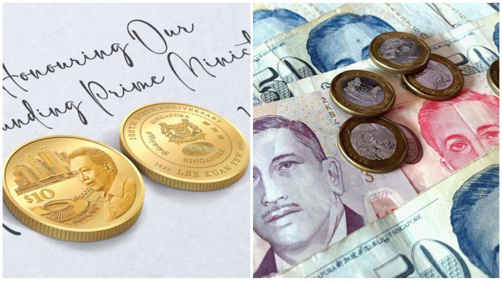 A new gold-coloured $10 coin commemorates the late Lee Kuan Yew's 100th birth anniversary this year.