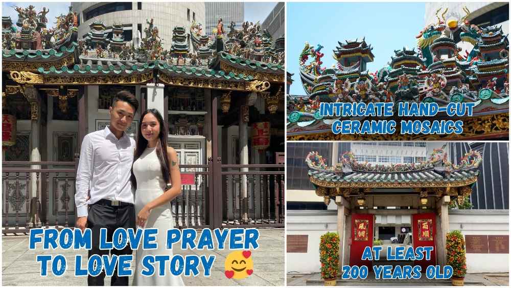 Yueh Hai Ching Temple is affectionately called Singapore's "Temple of Love" due to accounts of individuals encountering their life partners after coming here to seek blessings.