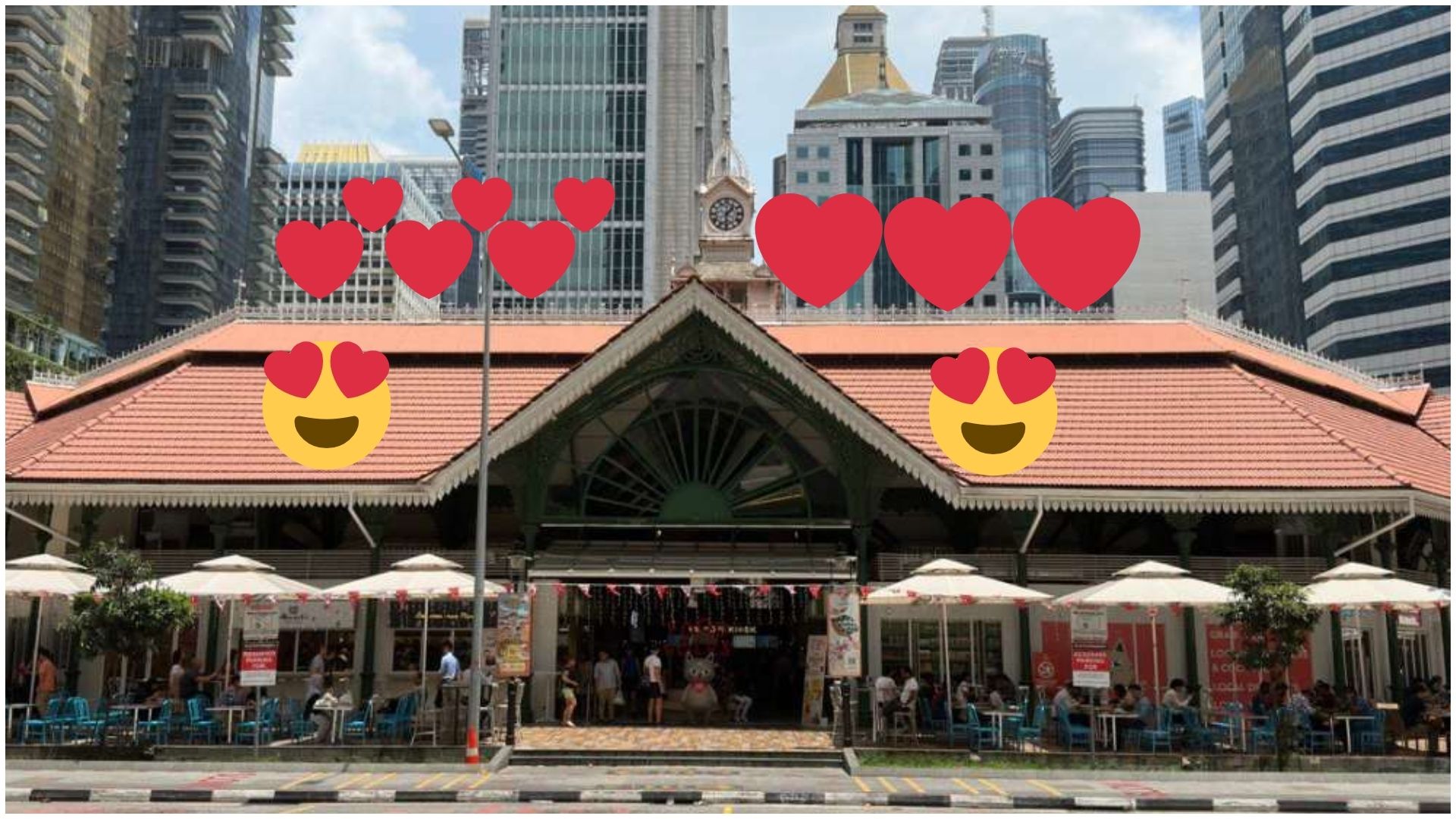 The former Telok Ayer Market (now known as Lau Pa Sat, meaning “old market”) at Raffles Quay was completed in 1894 to replace a market that had been demolished for the Telok Ayer Basin land reclamation.