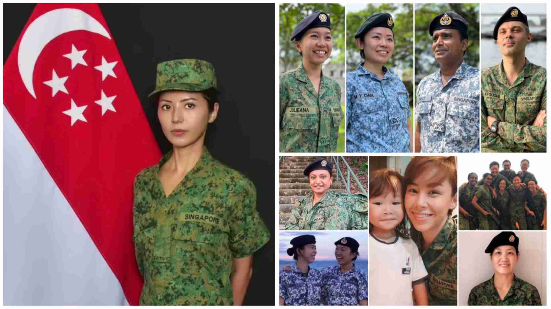 YouTuber The Krazy Koala (Ashley Chu, left) is one of the latest to contribute to national defence by joining SAF Volunteer Corps (SAFVC).