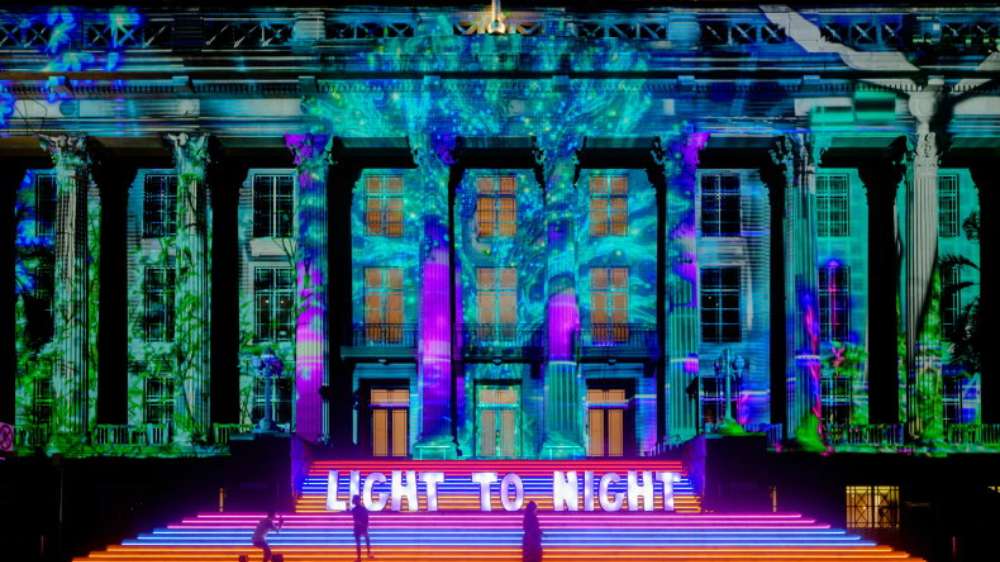Be inspired by stunning art installations and dazzling light projections at Light to Night 2024.