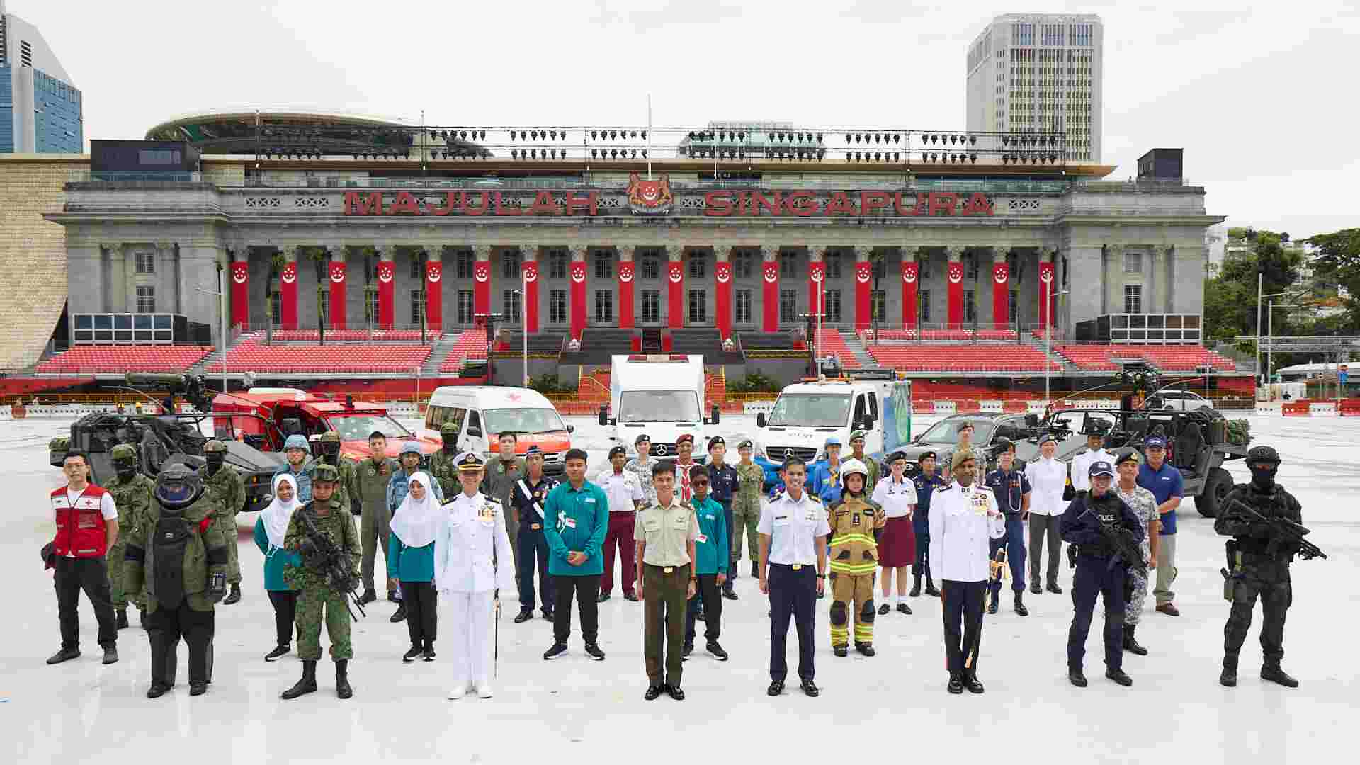 NDP's Parade and Ceremony segment features 35 marching contingents and more than 2,100 participants.