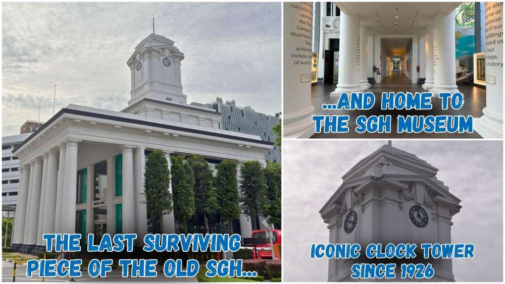 Bowyer Block is the only remaining structure from the original group of hospital buildings in the compound of what is now Singapore General Hospital.