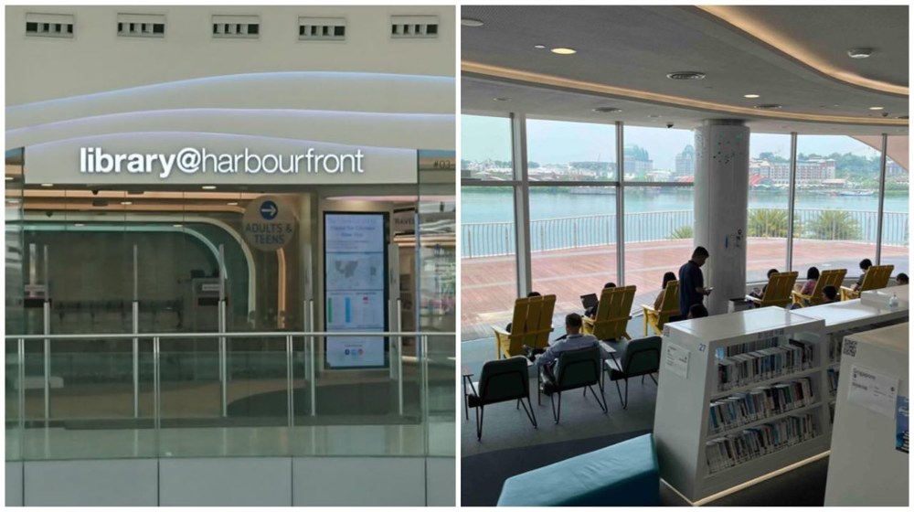 library@harbourfront is the only library in Singapore with views of Sentosa and the sea. You can spend an entire day here relaxing and learning.