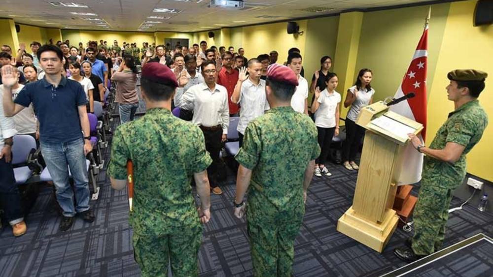 SAFVC Volunteers during the oath-taking ceremony.