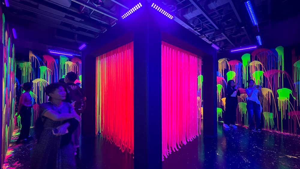 Colourtopia, inside Dopamine Land: A Multisensory Experience located at Resorts World Sentosa in Singapore.