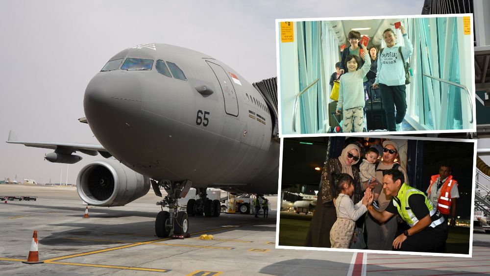 The RSAF’s A330 MRTT aircraft help to repatriate Singaporeans from Riyadh amid the ongoing Middle East conflicts.