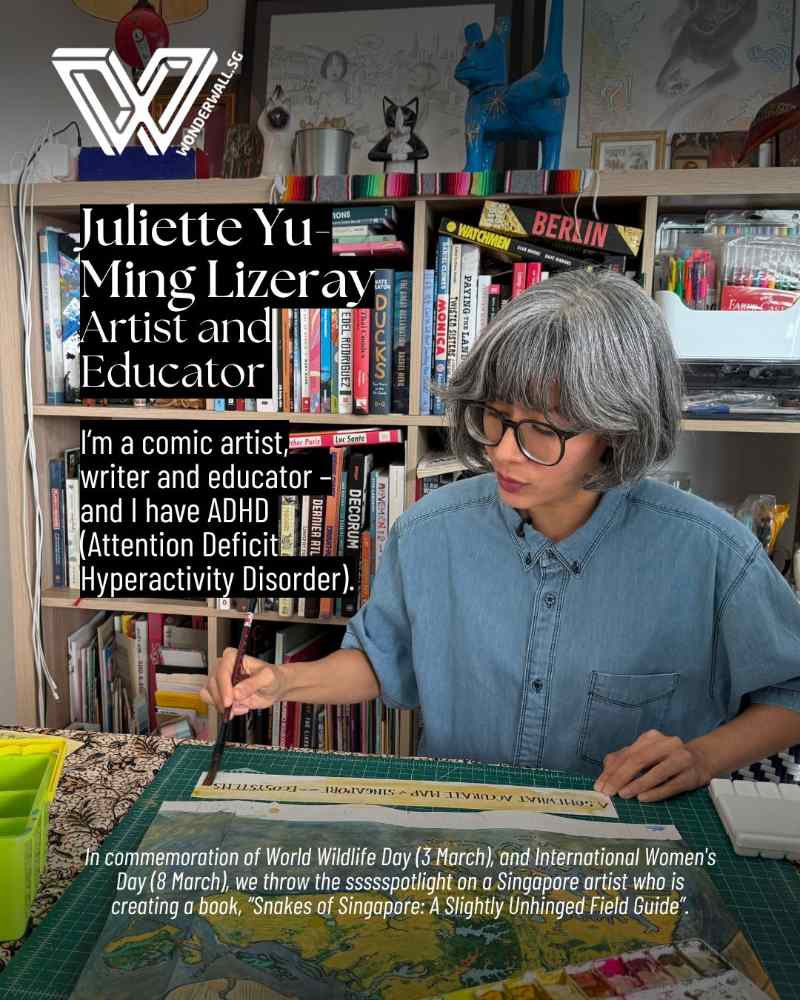 Juliette Yu-Ming Lizeray, I’m a comic artist, writer and educator – and I have ADHD (Attention Deficit Hyperactivity Disorder).