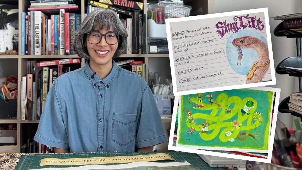 Singapore artist Juliette Yu-Ming Lizeray, whose ADHD-fuelled creativity inspired "Snakes of Singapore", a delightfully unhinged field guide to our country's 65 native snake species.