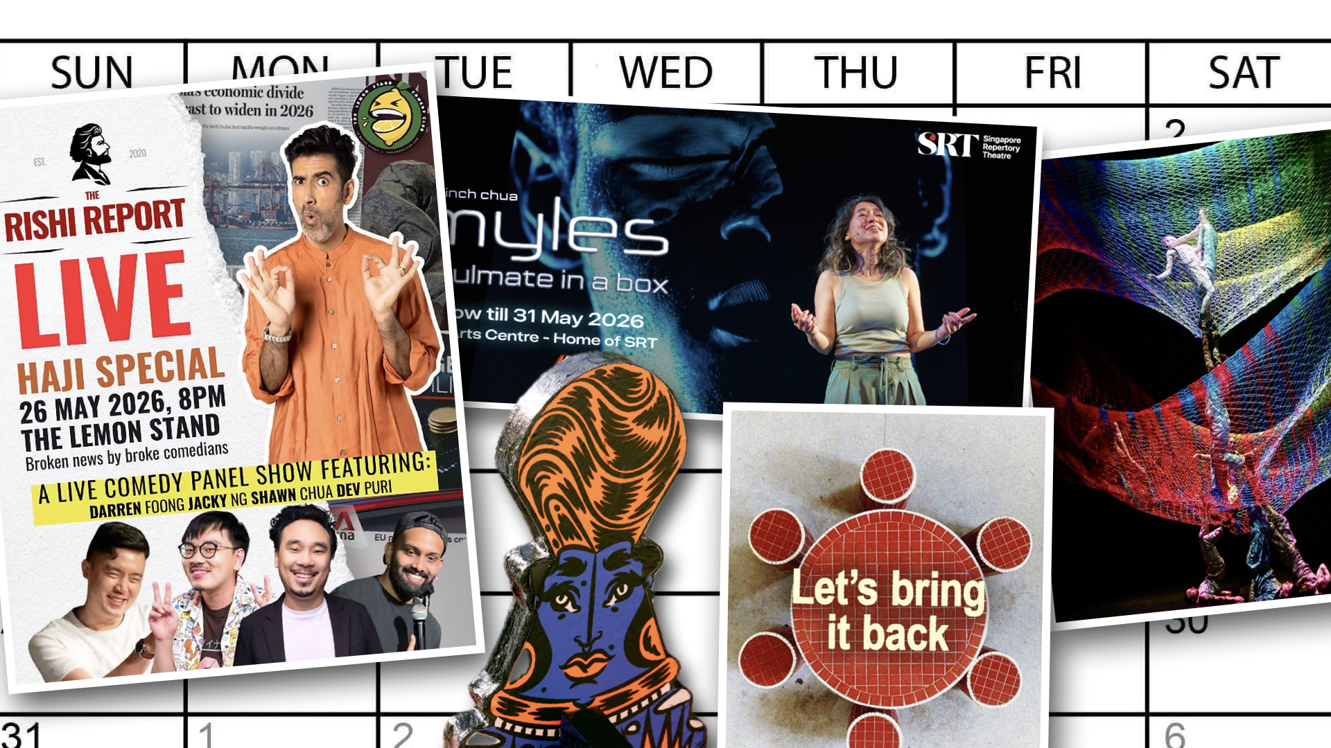 Need help deciding what to do? Here's our list of 10 things you can check out over the next week.