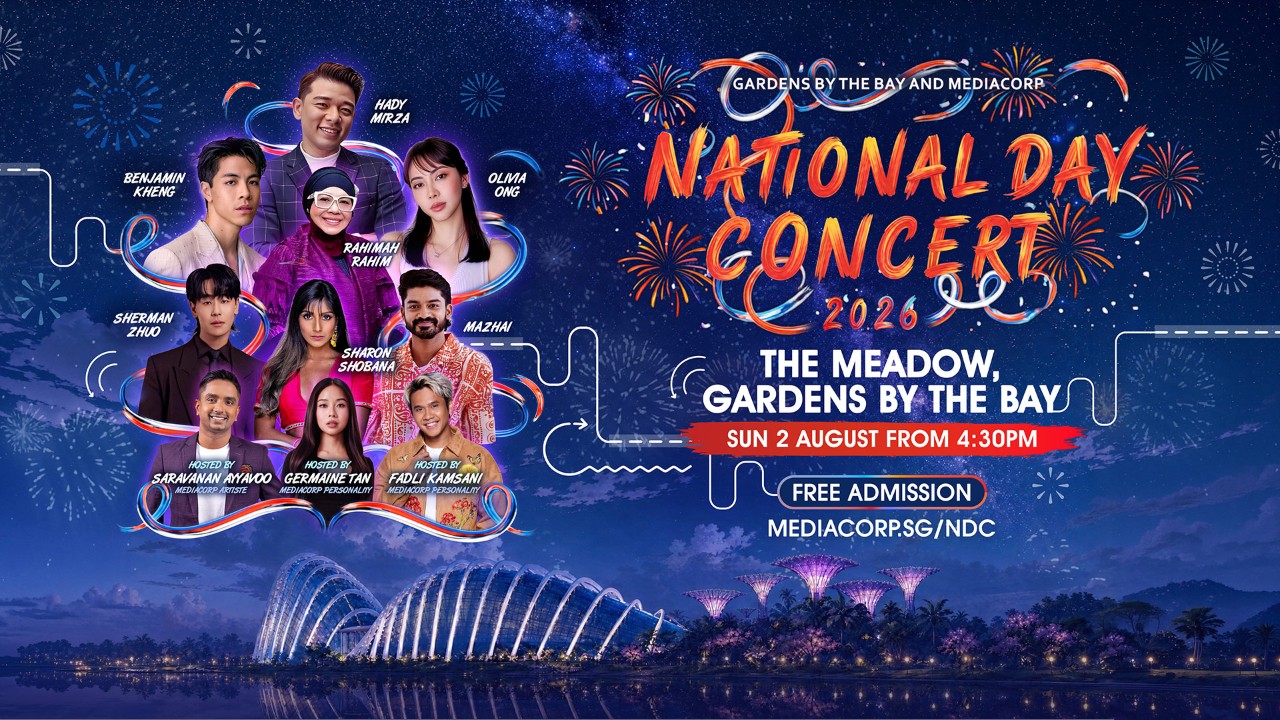 National Day Concert 2026 Things to do on 2 Aug: National Day Concert 2026 at Gardens by the Bay.